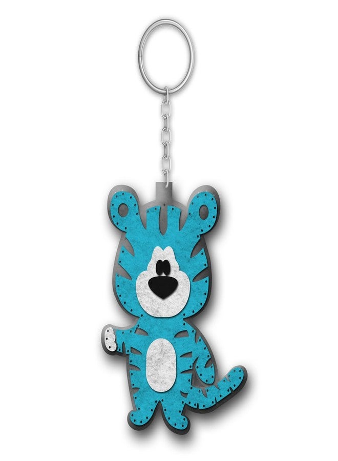 iCraft DIY Felt Keychain Kit for Kids - Easy Sew Plush Craft for Fine Motor Skills & Parent-Child Fun - Ages 6-12 (Kitten) - Image 1